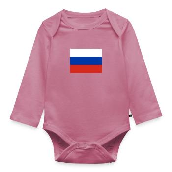 russia - Organic Longsleeve Baby Bodysuit - mauve - Front