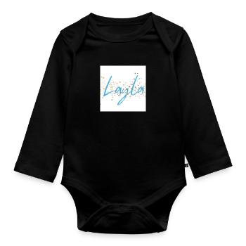 Layla - Baby Bio-Langarm-Body - Schwarz - Vorne