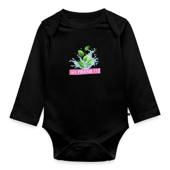 So Fresh - Baby Bio-Langarm-Body - Schwarz - Vorne