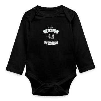 Birthday52 - Baby Bio-Langarm-Body - Schwarz - Vorne
