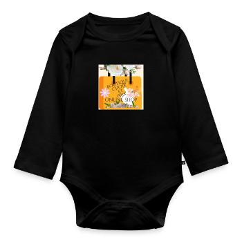SHOP-AUSWAHL UND PREIS - Baby Bio-Langarm-Body - Schwarz - Vorne