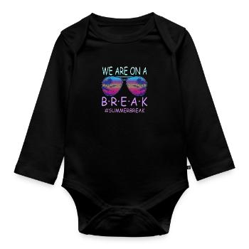 Abschlussfeier 2024 Abiturfeier - Baby Bio-Langarm-Body - Schwarz - Vorne