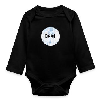 Refroidir - Body Bébé bio manches longues - noir - Devant