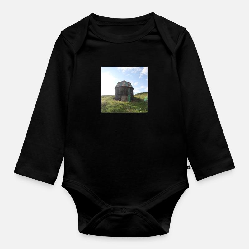 Maison - Body Bébé bio manches longues - noir
