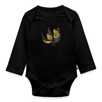 Liste - Baby Bio-Langarm-Body - Schwarz - Vorne
