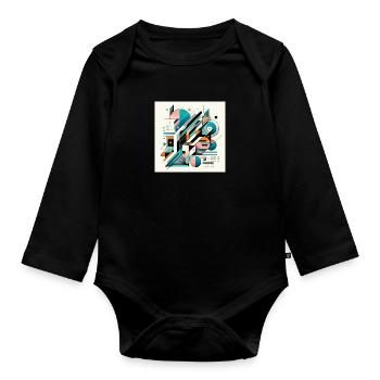 Modern Matrix - Baby Bio-Langarm-Body - Schwarz - Vorne