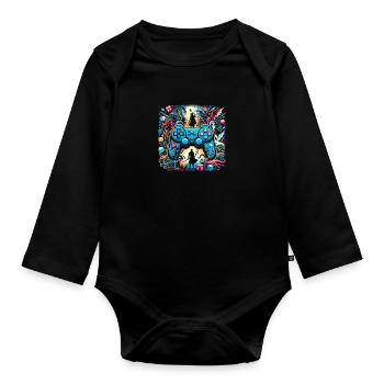 Epic Quest Control - Organic Longsleeve Baby Bodysuit - black - Front