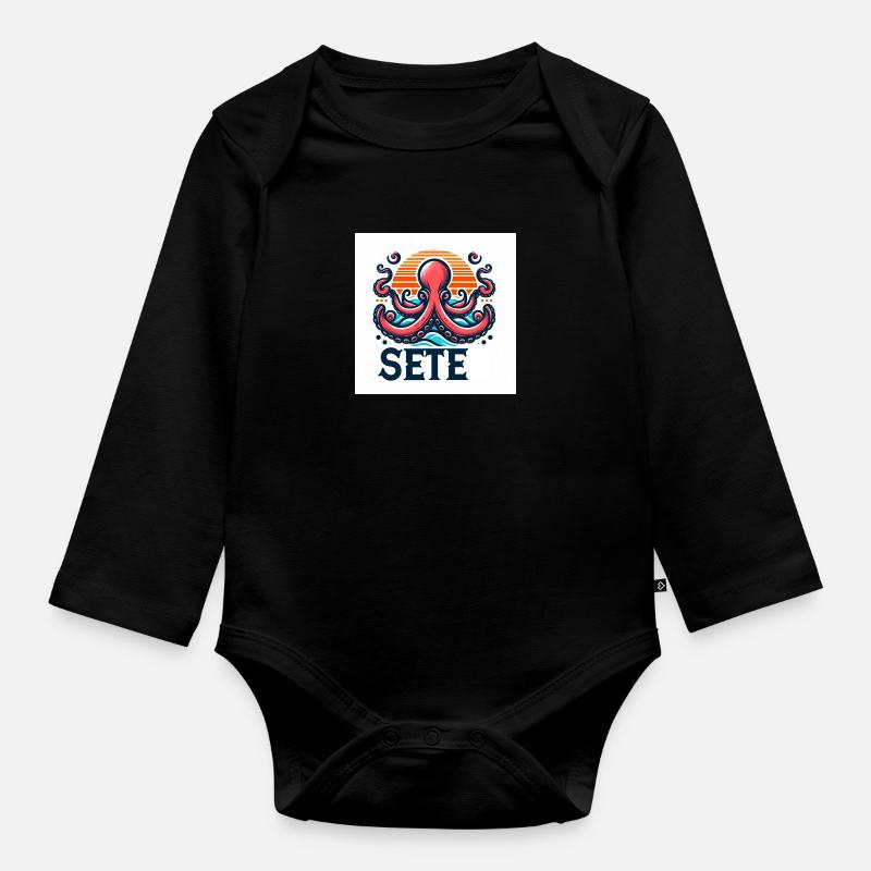 sete - Body Bébé bio manches longues - noir