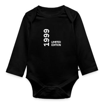 Limitierte Auflage 1999 - Baby Bio-Langarm-Body - Schwarz - Vorne