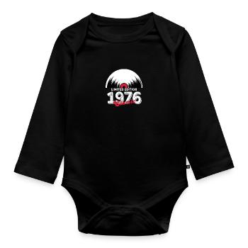 Limited edition 1976 Classic vinyl - Organic Longsleeve Baby Bodysuit - black - Front