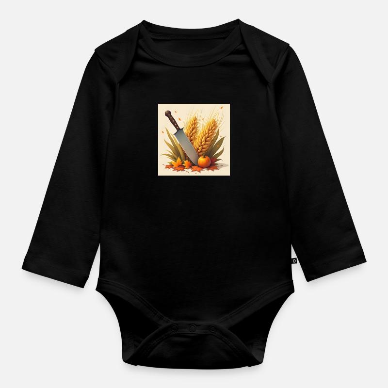 DrachenqodeLI - Baby Bio-Langarm-Body - Schwarz