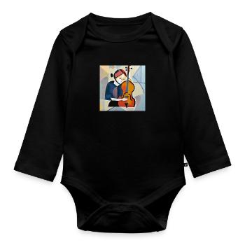 Einen Augenblick vor dem Schein - Baby Bio-Langarm-Body - Schwarz - Vorne