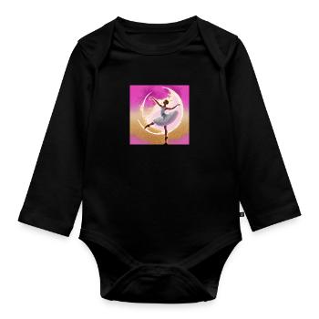 Ideally - Organic Longsleeve Baby Bodysuit - black - Front
