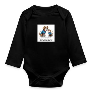 Same Outfit - Baby Bio-Langarm-Body - Schwarz - Vorne