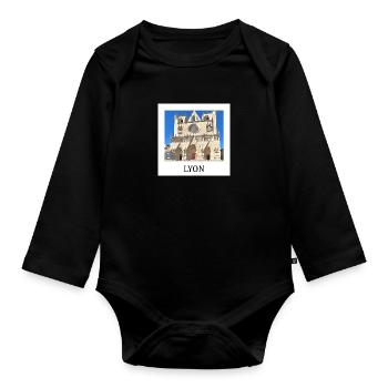 Lyon - Baby Bio-Langarm-Body - Schwarz - Vorne
