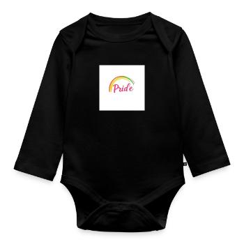Pride - Baby Bio-Langarm-Body - Schwarz - Vorne