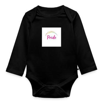 Pride - Baby Bio-Langarm-Body - Schwarz - Vorne