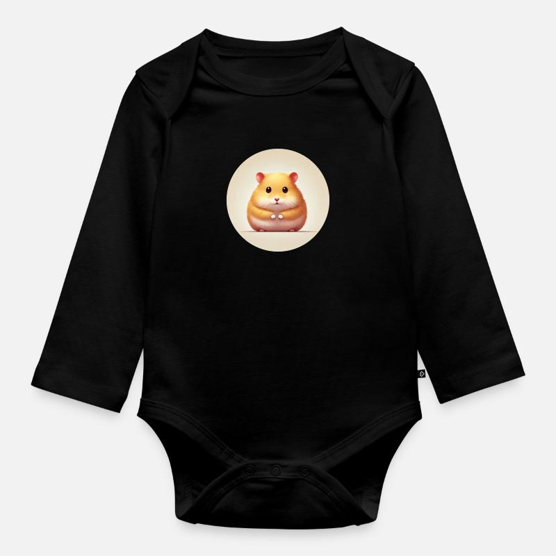 Hamster - Body Bébé bio manches longues - noir