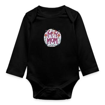 Ma Maman - Amour de l’Art Floral - Body Bébé bio manches longues - noir - Devant