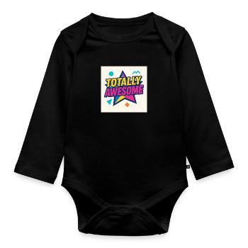 Totally Awesome – Star Power - Baby Bio-Langarm-Body - Schwarz - Vorne