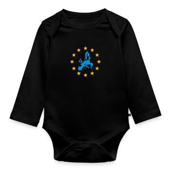 Europa - Europäische Union (EU) - Baby Bio-Langarm-Body - Schwarz - Vorne