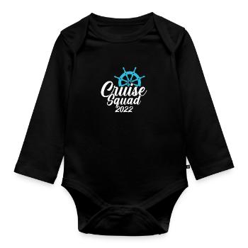 4 Escouade de croisière 2022 - Body Bébé bio manches longues - noir - Devant