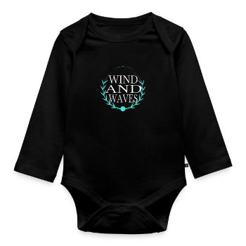 breaking barriers birthday - Baby Bio-Langarm-Body - Schwarz - Vorne