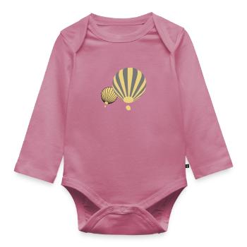 Ballons - Baby Bio-Langarm-Body - Mauve - Vorne