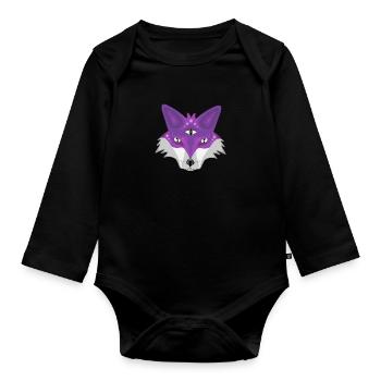 magic fox - Baby Bio-Langarm-Body - Schwarz - Vorne