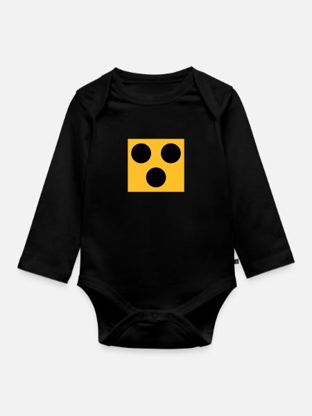 blind - Baby Bio-Langarm-Body - Schwarz