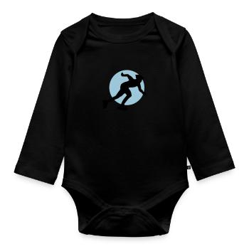 inliner_2c - Baby Bio-Langarm-Body - Schwarz - Vorne