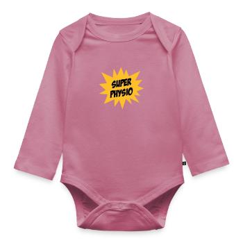 Super Physio - Body Bébé bio manches longues - mauve - Devant