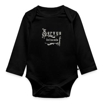 Servus beinanda - Organic Longsleeve Baby Bodysuit - black - Front