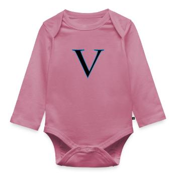 roman5 - Baby Bio-Langarm-Body - Mauve - Vorne