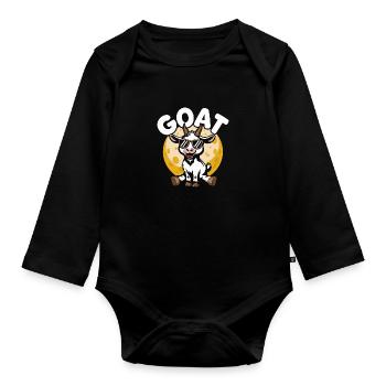 I'm the GOAT - Organic Longsleeve Baby Bodysuit - black - Front