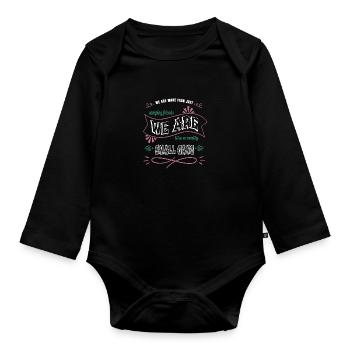 Hiking Boy Scouts Funny America Birthday Van Life - Organic Longsleeve Baby Bodysuit - black - Front