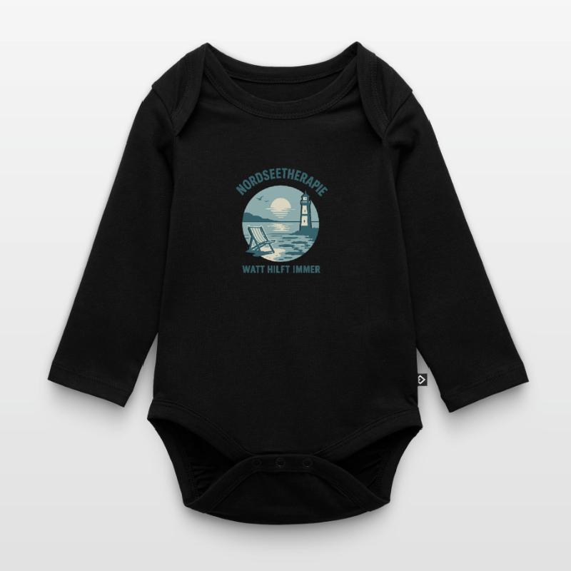 Nordseetherapie - Watt hilft immer Baby Bio-Langarm-Body