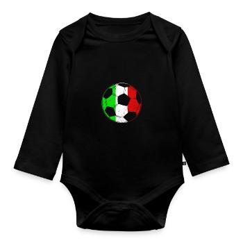 Italy Italian Vaffanculo - Organic Longsleeve Baby Bodysuit - black - Front