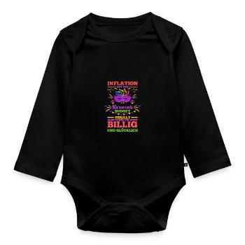 Costume de carnaval Carnaval - Body Bébé bio manches longues - noir - Devant