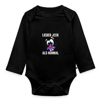 Costume de carnaval Carnaval - Body Bébé bio manches longues - noir - Devant