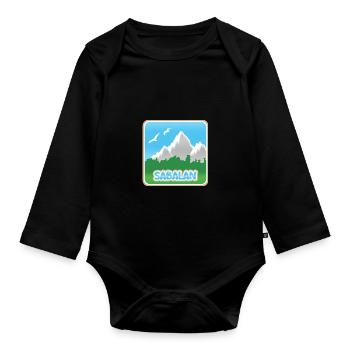 Sabalan als Bergsport - Baby Bio-Langarm-Body - Schwarz - Vorne