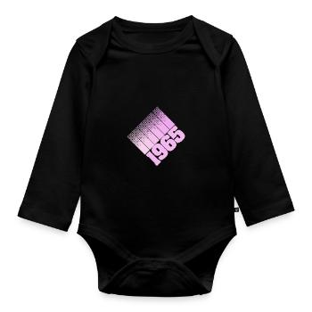 Eltern 1965 - Baby Bio-Langarm-Body - Schwarz - Vorne