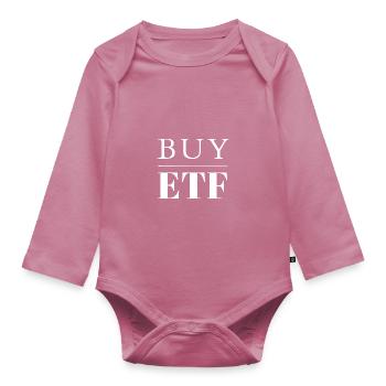 Buy ETF Index Funds Save Investment Equity Funds - Organic Longsleeve Baby Bodysuit - mauve - Front