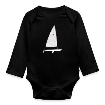Laser Fissur - Body Bébé bio manches longues - noir - Devant