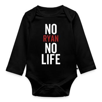 Nein Ryan Kein Leben - Baby Bio-Langarm-Body - Schwarz - Vorne