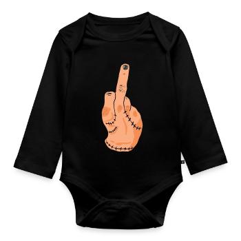 Das Ding - Baby Bio-Langarm-Body - Schwarz - Vorne