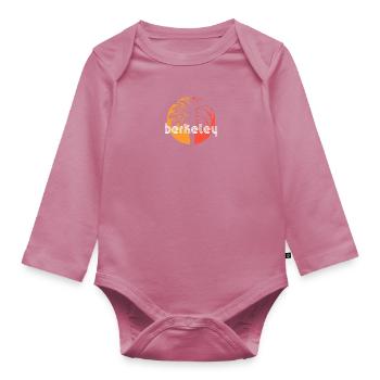 Berkeley Californie Souvenir de vacances artistiques - Body Bébé bio manches longues - mauve - Devant