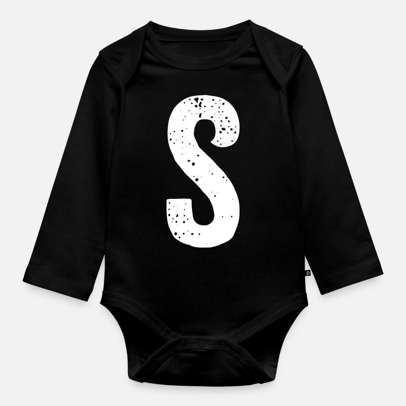 S-Brief - Baby Bio-Langarm-Body - Schwarz