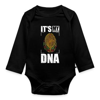 It's My DANN Taco Tacos - Organic Longsleeve Baby Bodysuit - black - Front