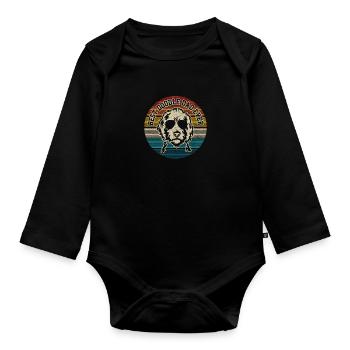 Goldendoodle Dog The Dood Gift - Organic Longsleeve Baby Bodysuit - black - Front
